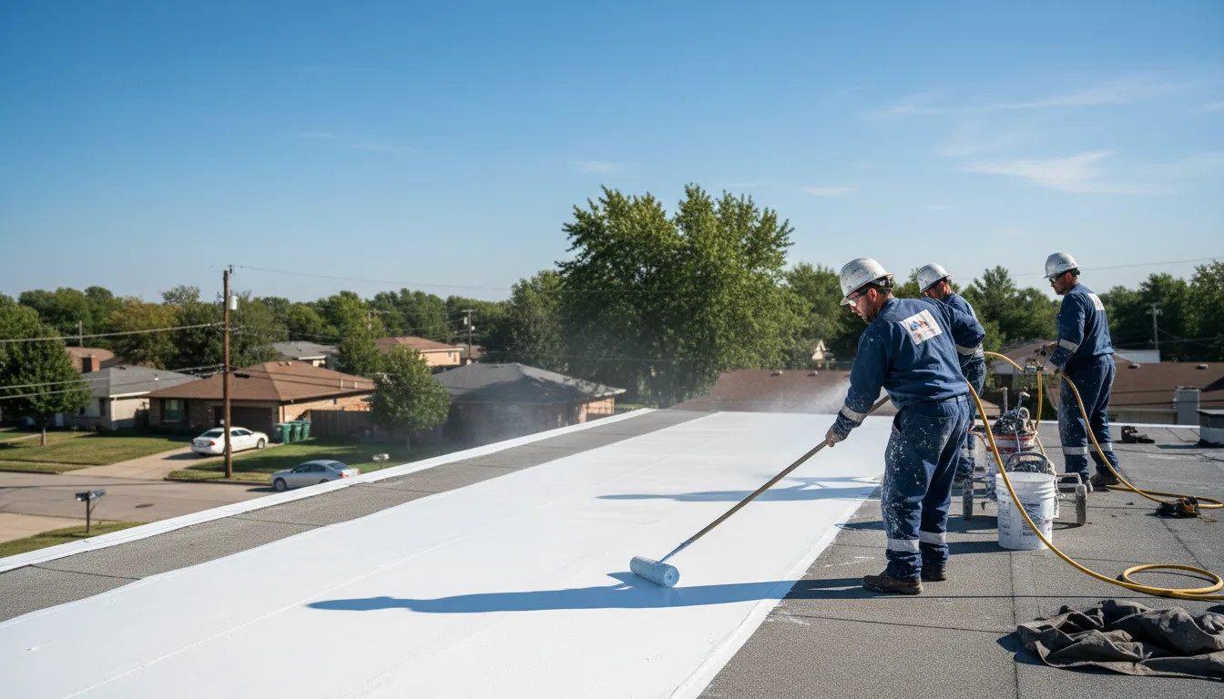 Commercial roof coating in Sharon, CT near me